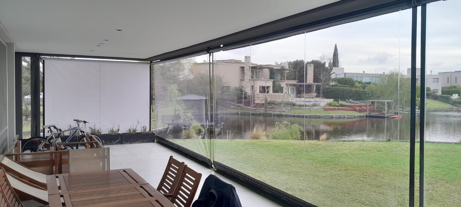 Cerramiento de lona cristal transparente PVC